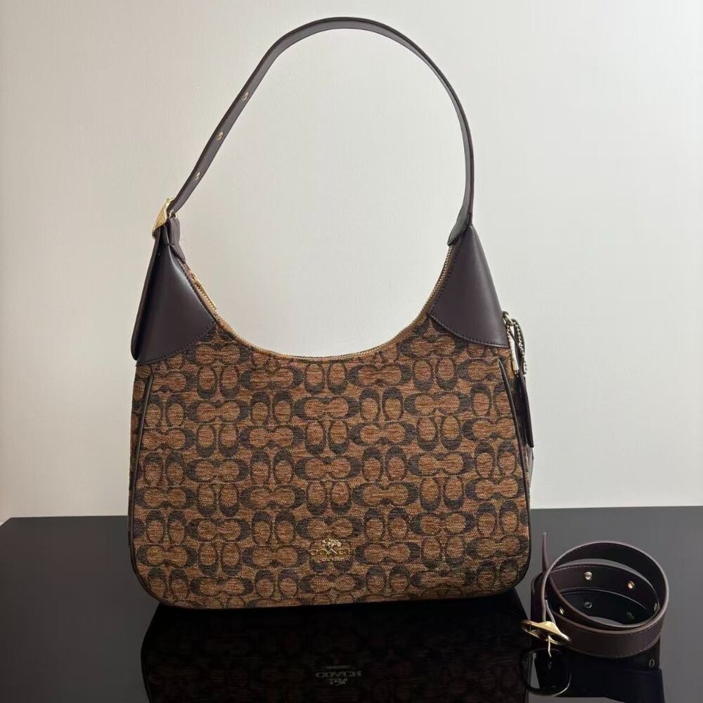 COACH Women's Fabric Leather Shoulder Bag, size 37*21*7 cm